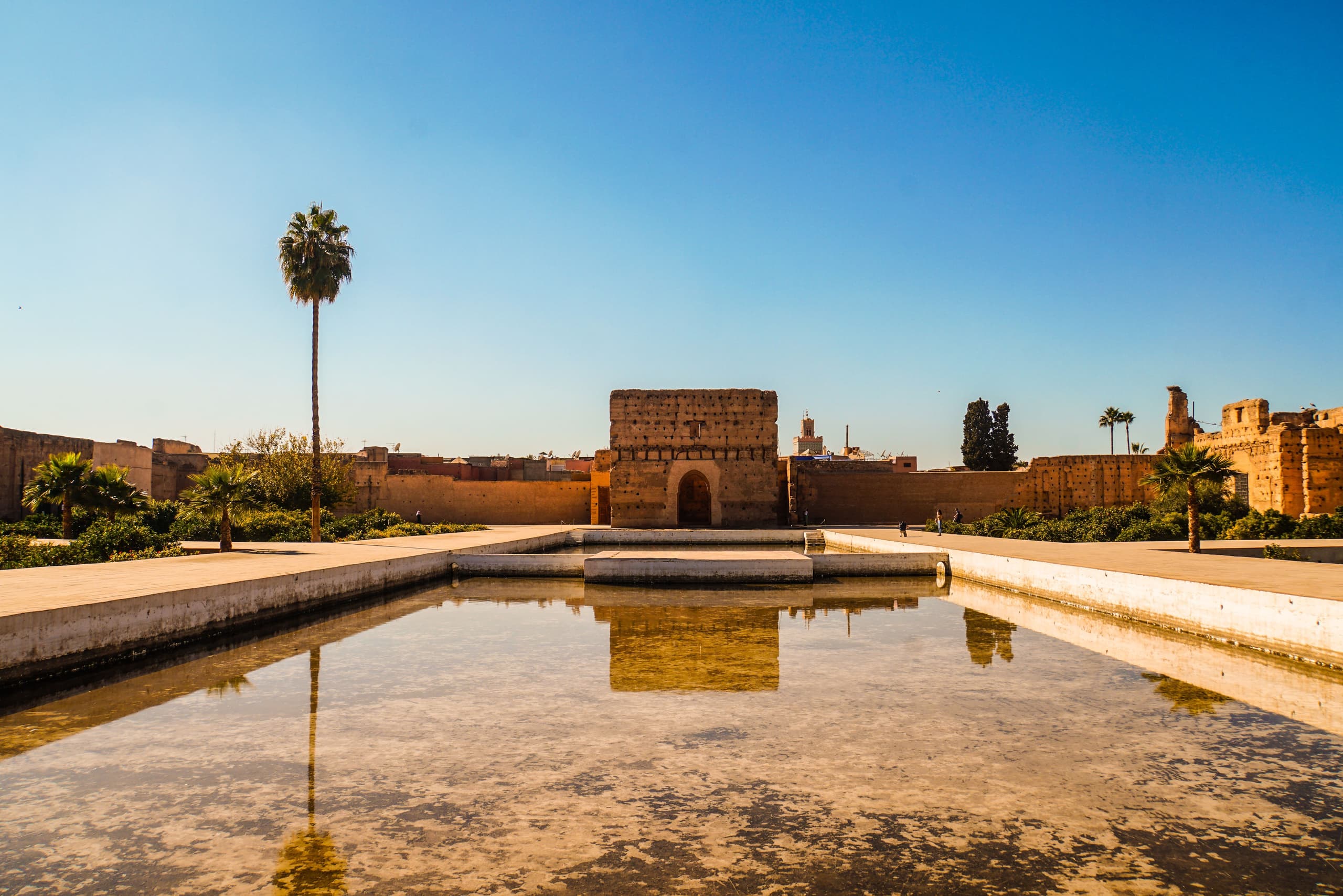 Rooftops of the medina at golden hour
